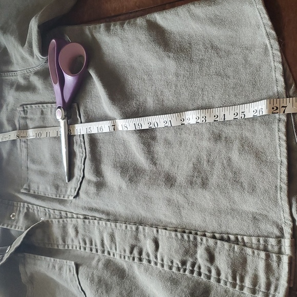 Full Tilt Green Lightweight Shirt Jacket - Picture 7 of 7